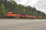 BNSF 6843 leads 8167 and 5097 in a quartet of units